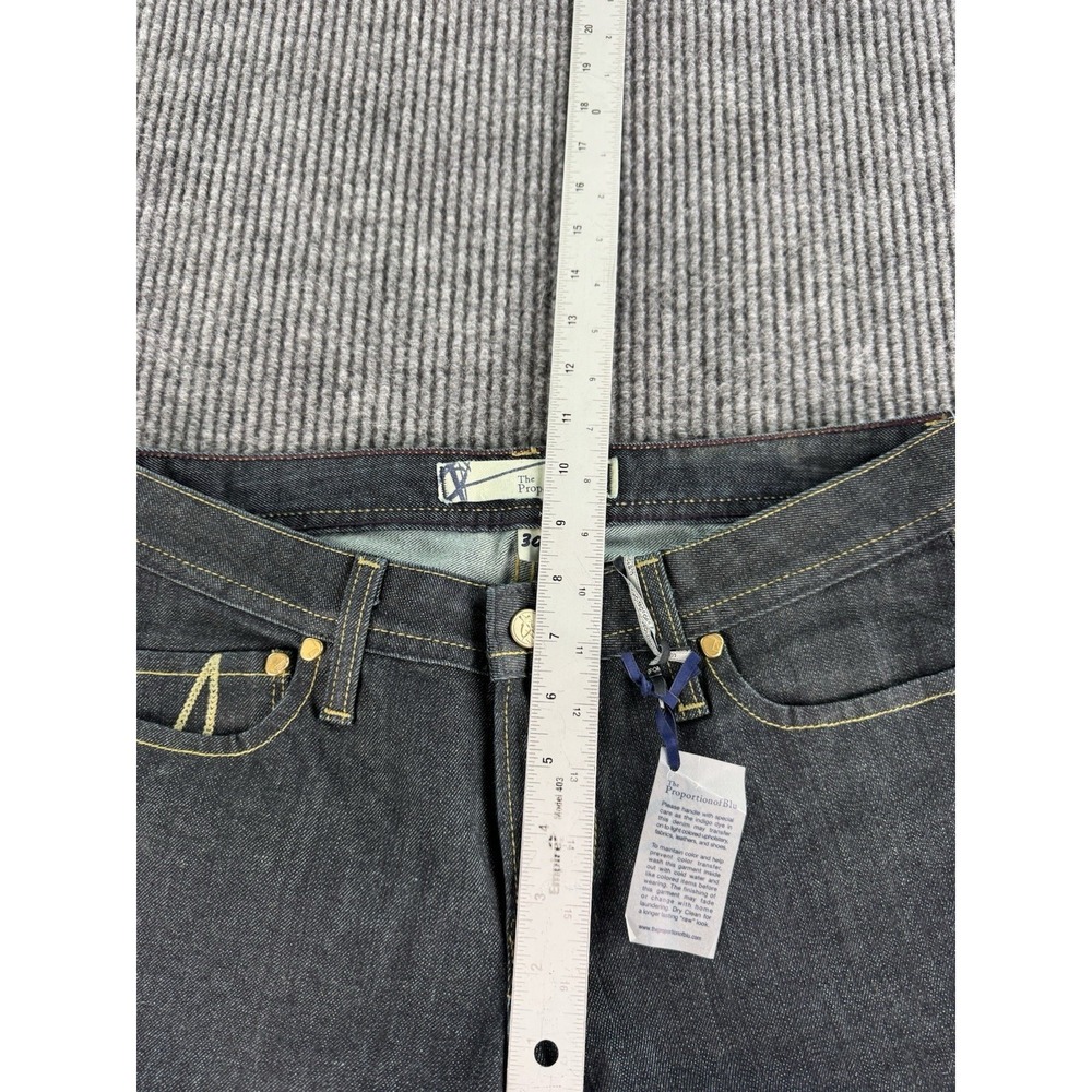 The Proportion of Blu Jeans Women 30x33 Blue Narrow Boot Made USA Japanese Denim - Picture 5 of 12
